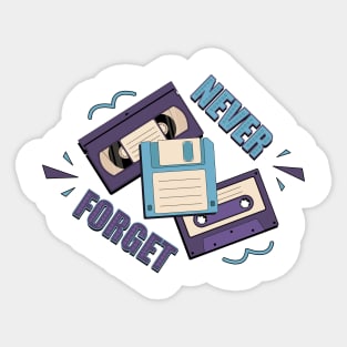 Pop VHS Never Forget Sticker